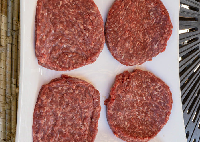 1/3 lb. Pre-Made Hamburger Patties - 4 Pack